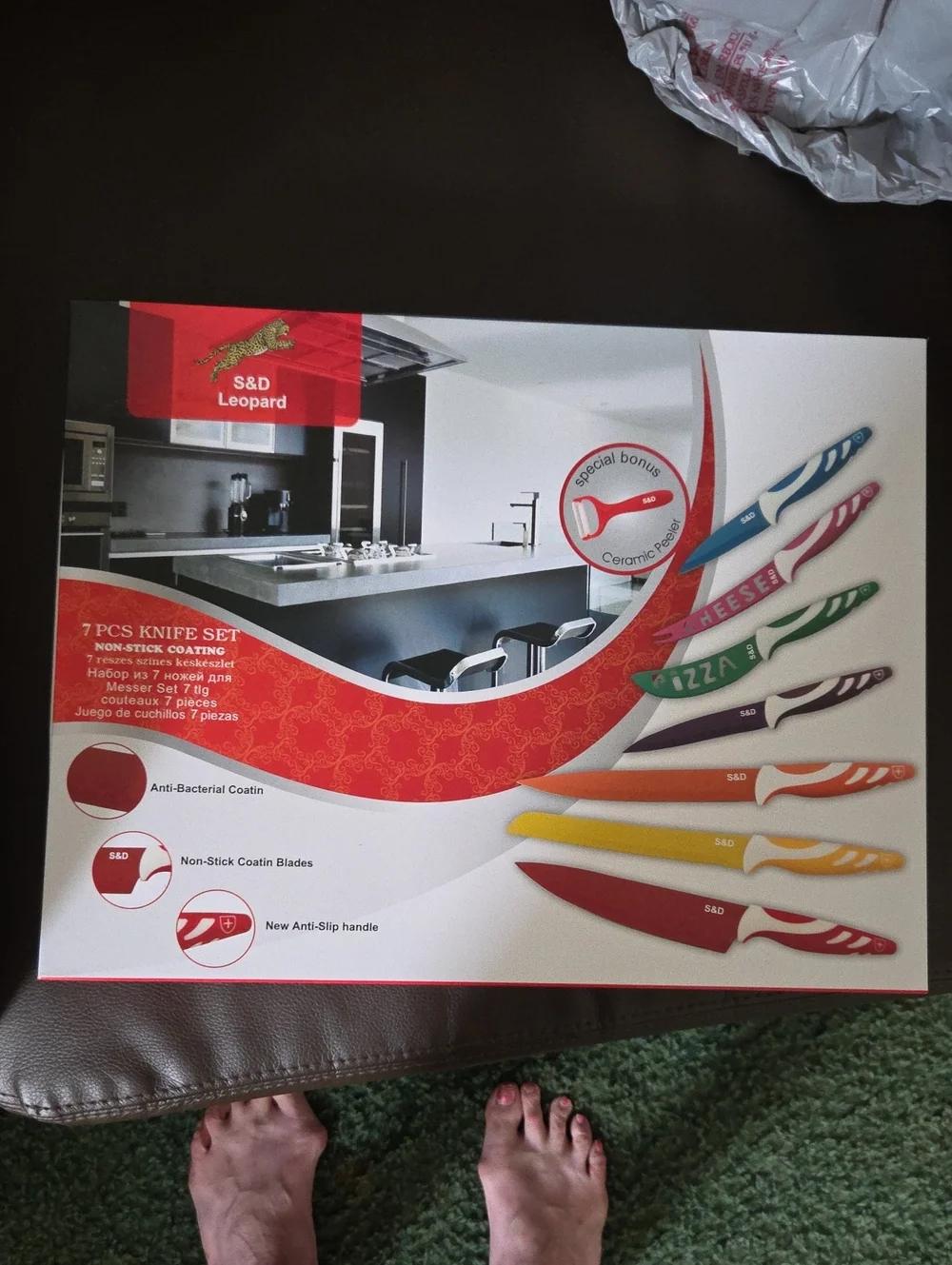 7-Piece Colorful Kitchen Knife Set - Multi